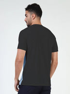 Athleisure Round Neck T-Shirt - Black