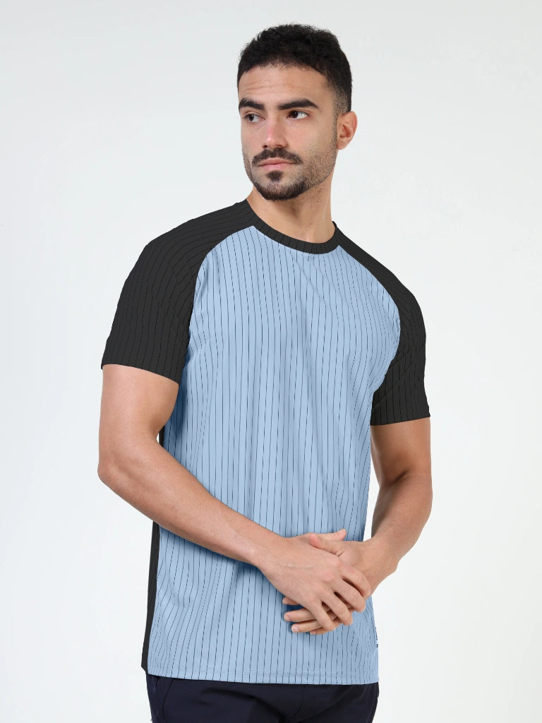 Athleisure Round Neck T-Shirt - Black