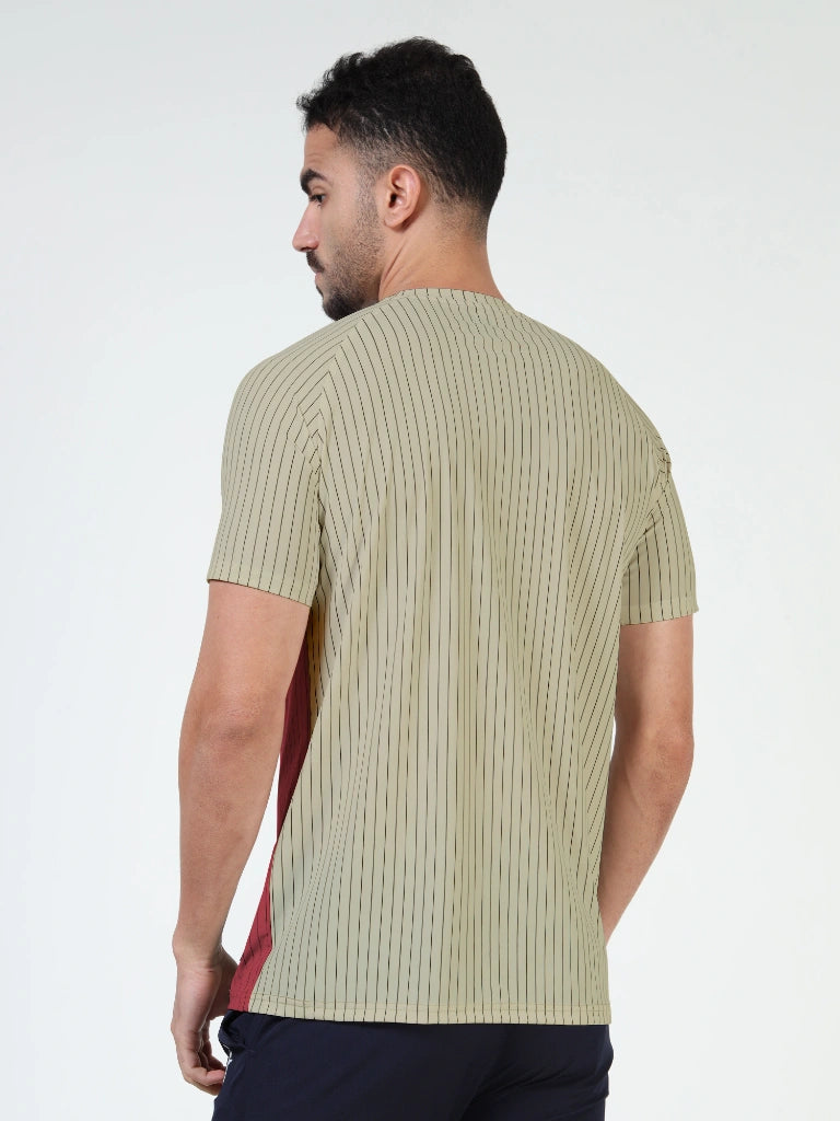 Athleisure Round Neck T-Shirt - Onion Pink