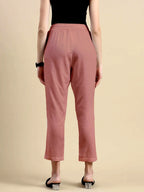 Women’s Premium Cotton Pants - Onion Pink