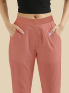 Women’s Premium Cotton Pants - Onion Pink