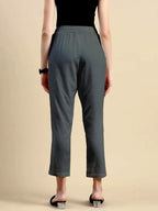 Women’s Premium Cotton Pants - Gray