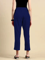 Women’s Premium Cotton Pants - Navy