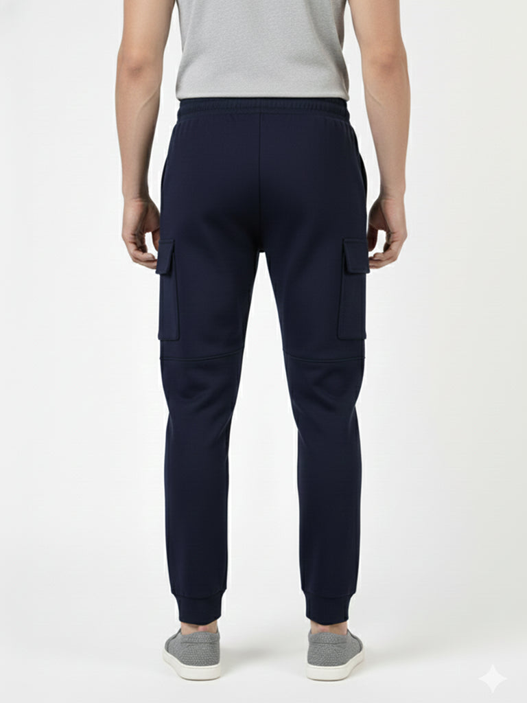 Buy cargo jogger pants for men in navy color - Navy