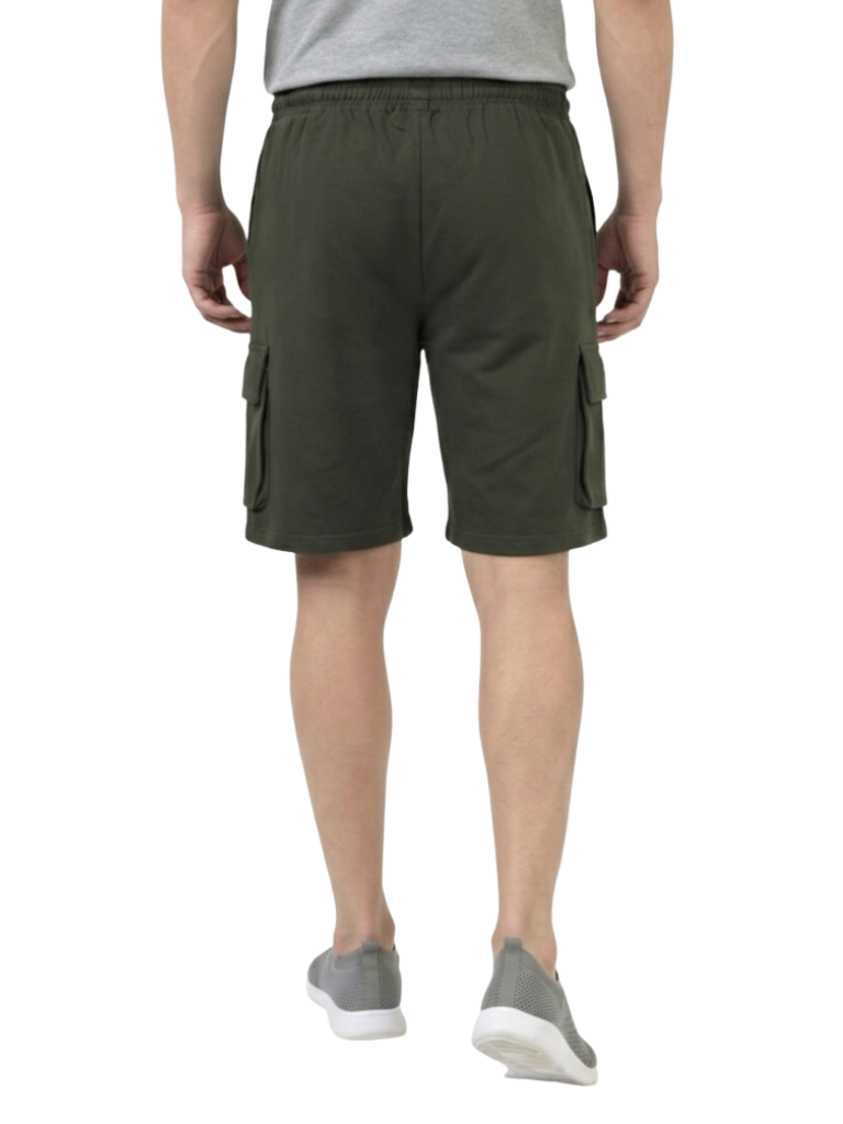 Men’s Cargo Pocket Shorts | Relaxed Fit Casual Wear - Green