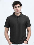 Buy Pack Of Two Solid Polo Tees Men My IBX - Green & Black