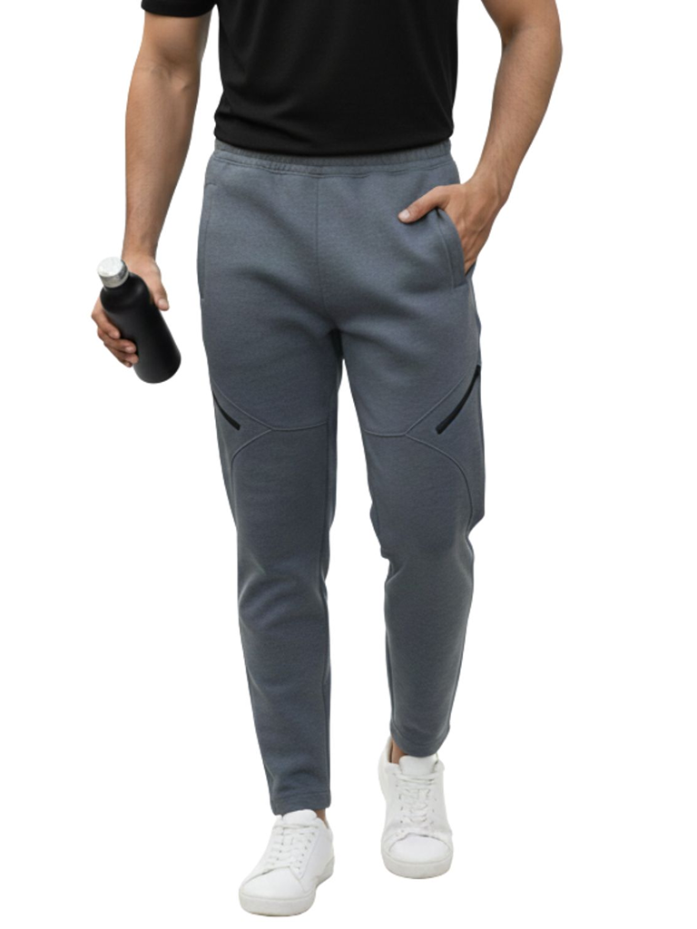 Men’s Premium Dry Fit Four Way Track Pants – Breathable Performance - Gray