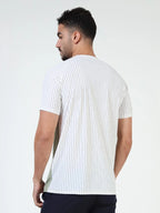 Athleisure Round Neck T-Shirt - Off White
