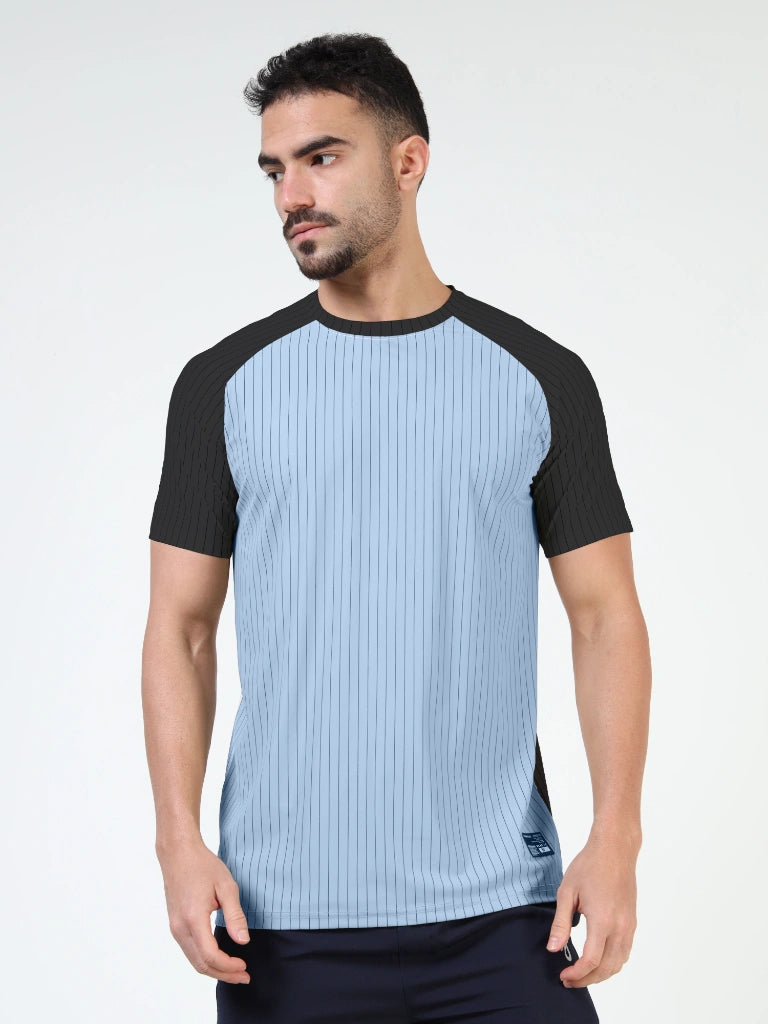Athleisure Round Neck T-Shirt - Black