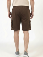 Men’s Cargo Pocket Shorts | Relaxed Fit Casual Wear - Brown