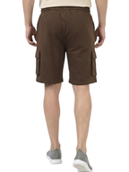 Shop Men's Cargo Shorts Dry Fit Front View - Brown