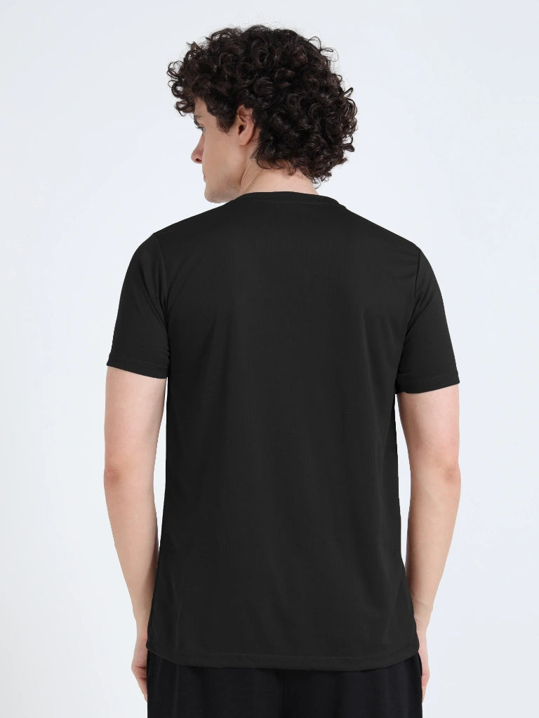 Men’s CHAMPION Athleisure Round Neck T-Shirt - Black