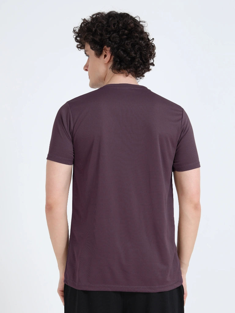 Men’s CHAMPION Athleisure Round Neck T-Shirt - Purple