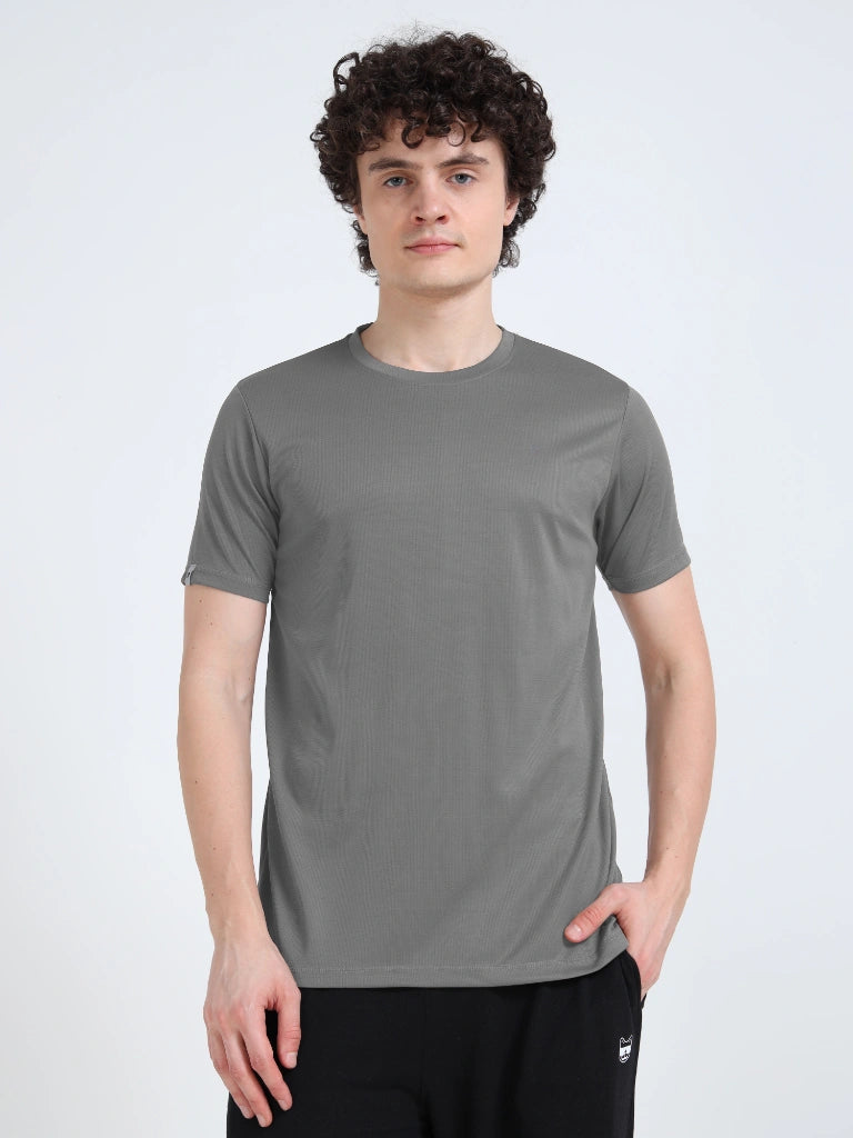 Men’s CHAMPION Athleisure Round Neck T-Shirt - Gray