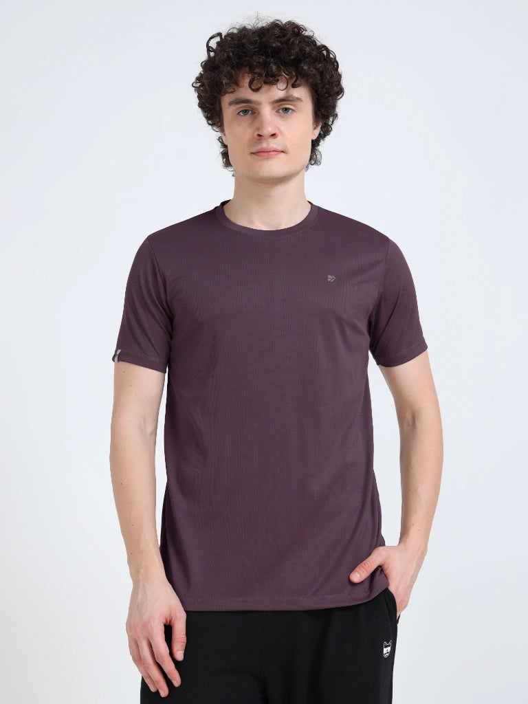 Men’s CHAMPION Athleisure Round Neck T-Shirt - Purple