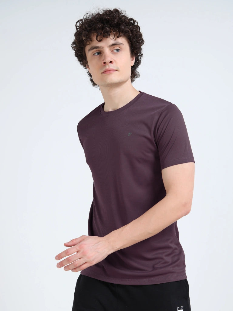 Men’s CHAMPION Athleisure Round Neck T-Shirt - Purple