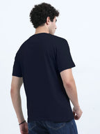 Classic Cotton Round Neck T-Shirt - Navy