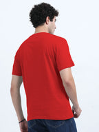 Classic Cotton Round Neck T-Shirt - Red