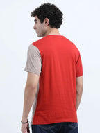 Men’s Combed Cotton Round Neck T-Shirt - Red
