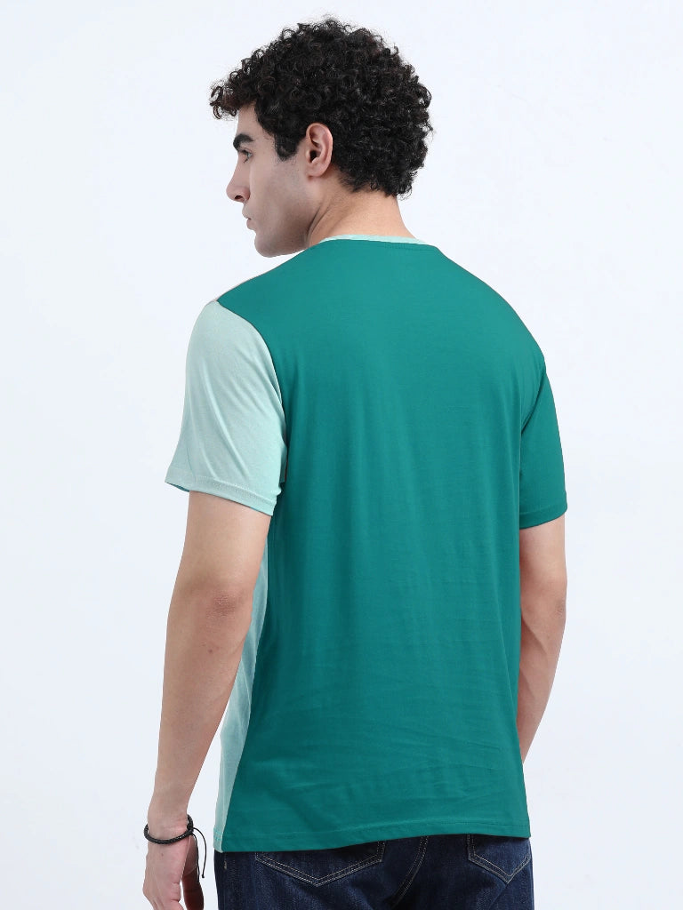 Men’s Combed Cotton Round Neck T-Shirt - Forest Green