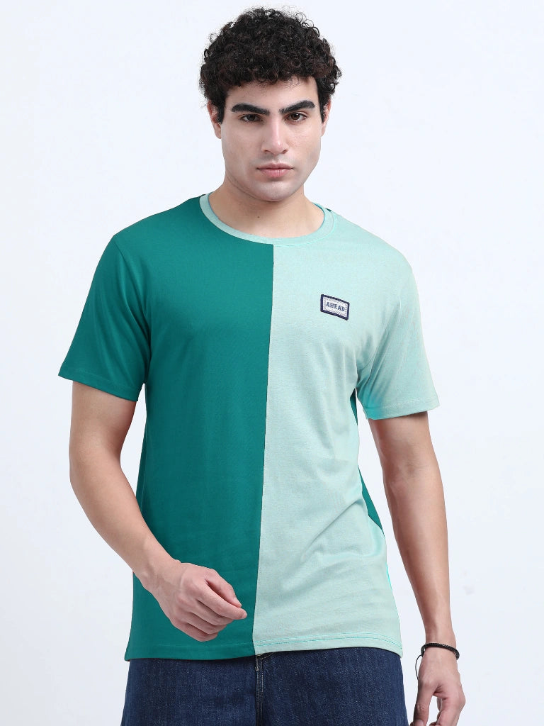 Men’s Combed Cotton Round Neck T-Shirt - Forest Green