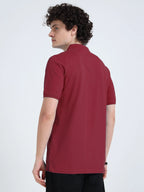 Men’s Combed Cotton Polo T-Shirt - Maroon