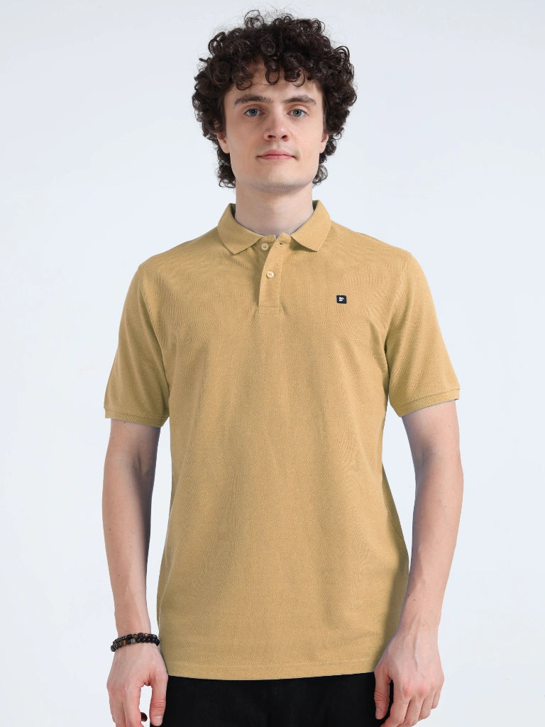 Men’s Combed Cotton Polo T-Shirt - Sandal