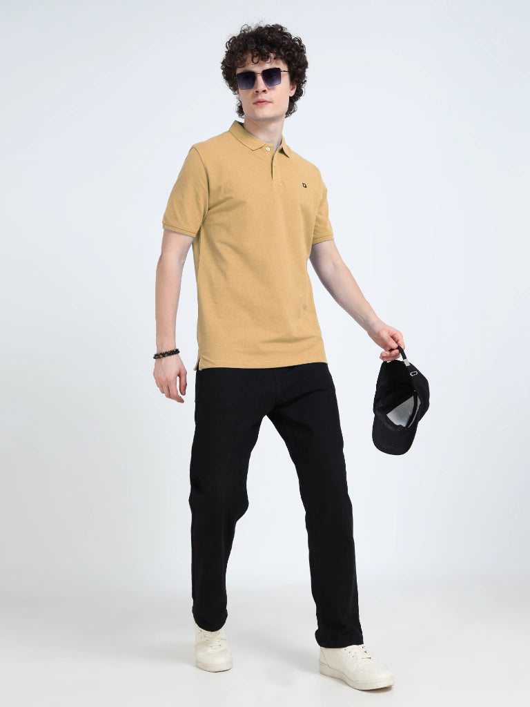 Men’s Combed Cotton Polo T-Shirt - Sandal