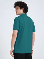 Men’s Combed Cotton Polo T-Shirt - Peacock Green