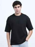 Men’s Cotton Loop Knit Embossed - Black