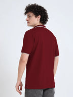 Men’s Cotton Polo T-Shirt - Maroon
