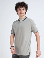 Men’s Cotton Polo T-Shirt - Gray