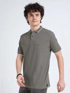 Men’s Cotton Polo T-Shirt - Steel Gray