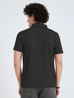 IBX Men’s Drop Needle Polo - Black