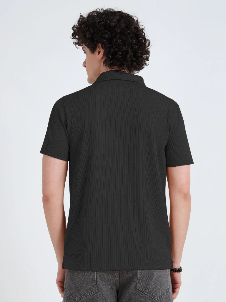 IBX Men’s Drop Needle Polo - Black