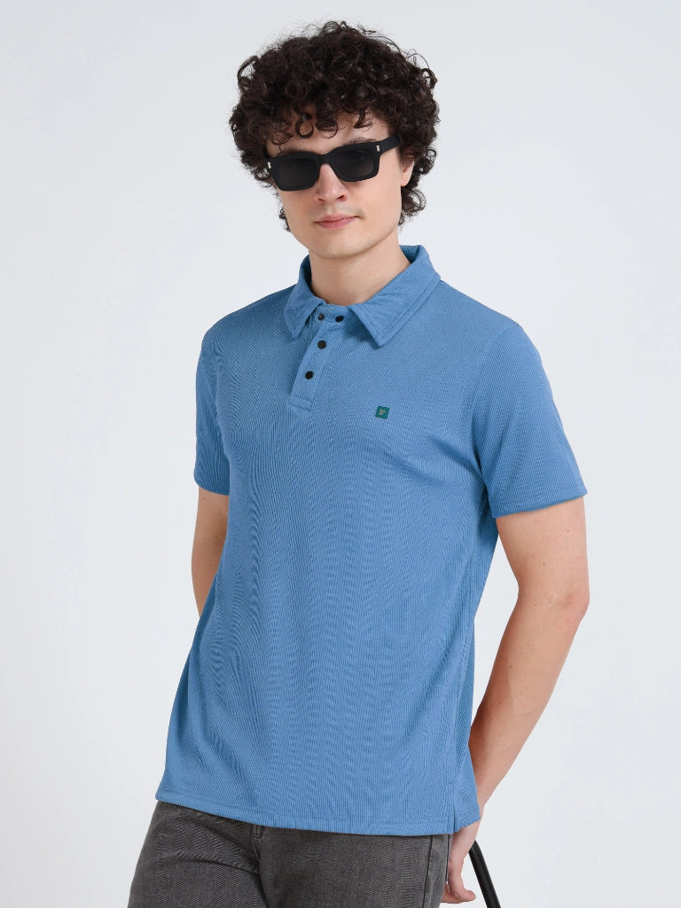 IBX Men’s Drop Needle Polo - Blue
