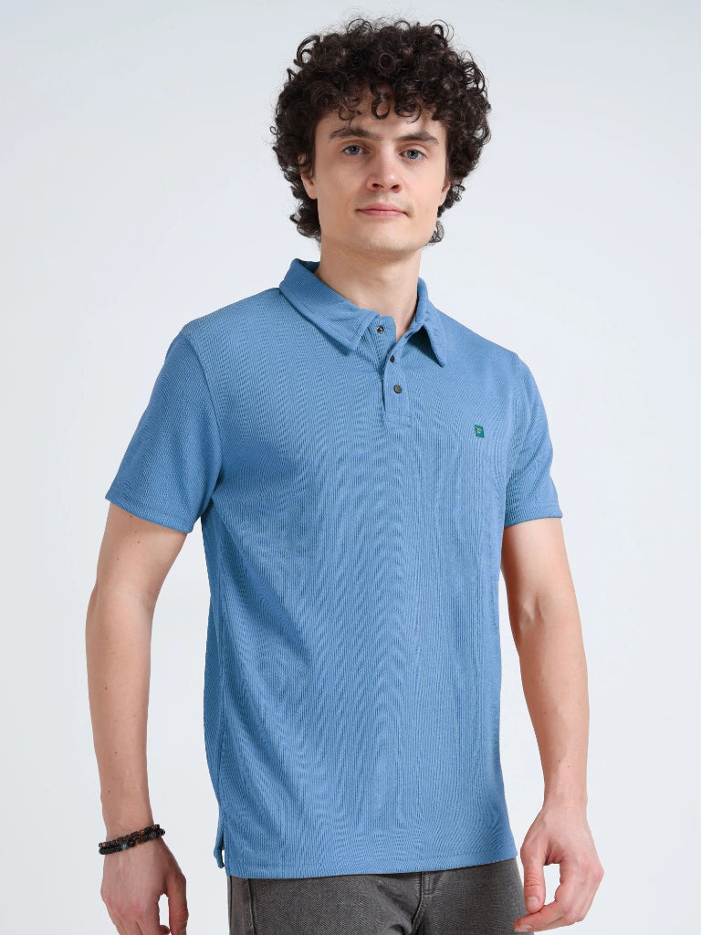 IBX Men’s Drop Needle Polo - Blue