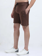 Men’s Platted Casual Shorts - Brown