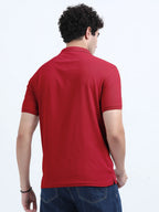 Men’s Poly Cotton Pocket T-Shirt - Red