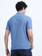 Men’s Poly Cotton Pocket T-Shirt - Sky Blue