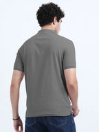 Men’s Poly Cotton Pocket T-Shirt - Steel Gray