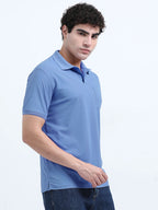 Men’s Poly Cotton Pocket T-Shirt - Sky Blue