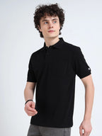 Men’s Poly Cotton Pocket T-Shirt - Black