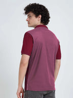 Men’s Polyester Polo – Cut & Sew Design - Dark Maroon
