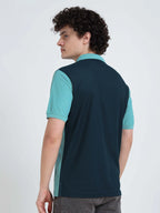 Men’s Polyester Polo – Cut & Sew Design - Sea Blue
