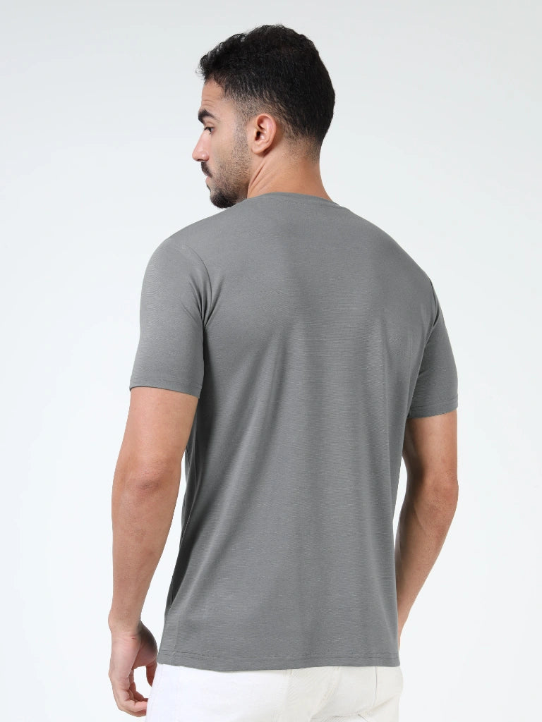 Ultra-Soft Tencel Cotton T-Shirt - Gray