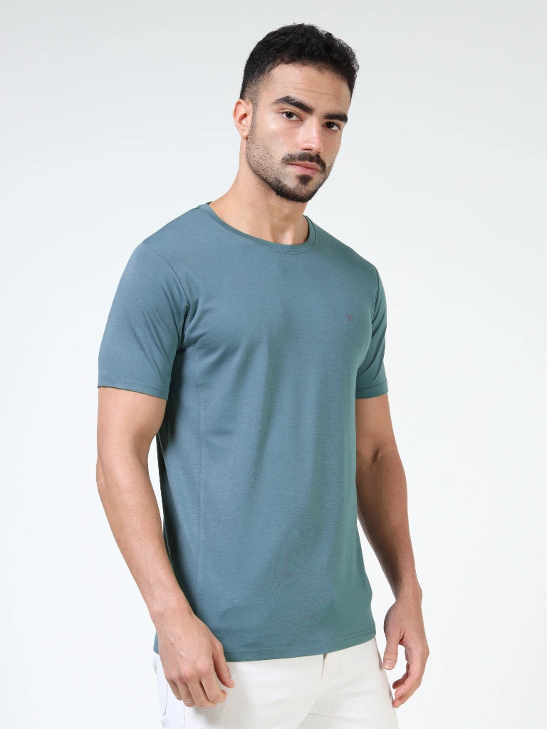 Ultra-Soft Tencel Cotton T-Shirt - Blue