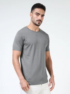 Ultra-Soft Tencel Cotton T-Shirt - Gray