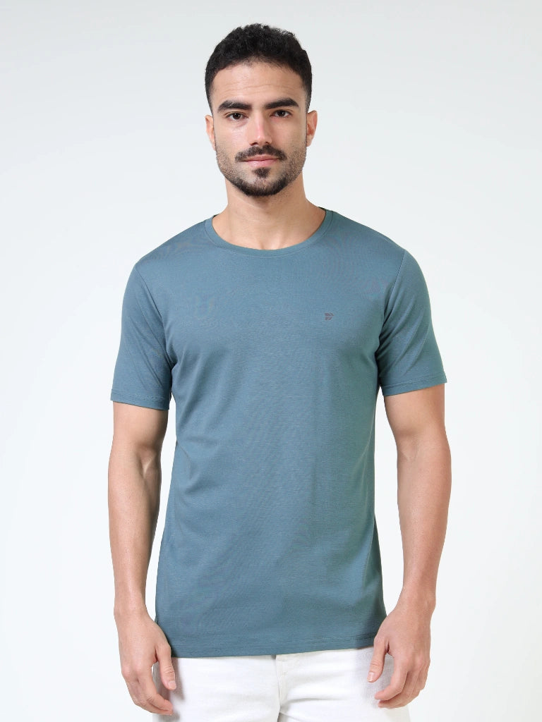 Ultra-Soft Tencel Cotton T-Shirt - Blue