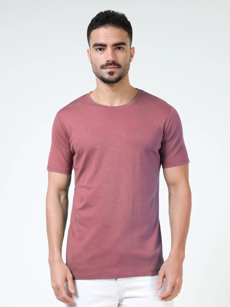 Ultra-Soft Tencel Cotton T-Shirt - Maroon